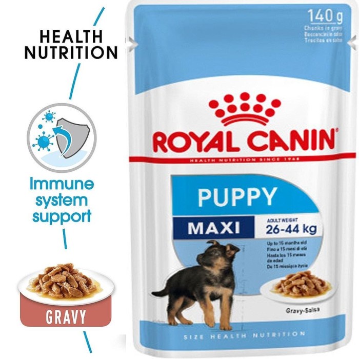 Royal Canin Maxi Puppy 140gr Sachet Pouch- Makanan Anjing Wet Dog Food