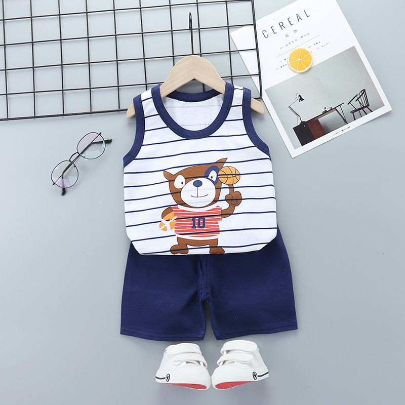 Setelan baju anak import/setelan singlet impor anak/setelan kaos oblong anak/ baju anak import