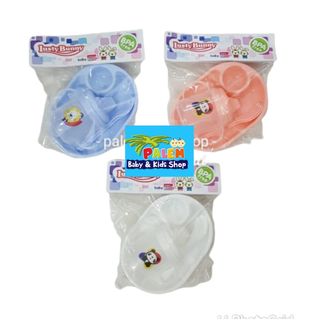 Lusty Bunny Feeding Kemasan/perlengkapan makan bayi/gift set