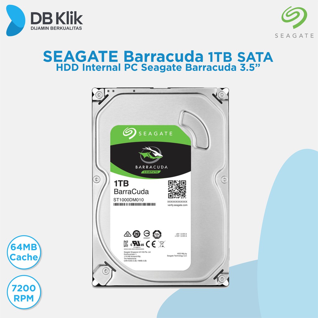 Harddisk Internal Seagate Barracuda 1TB 3.5inch