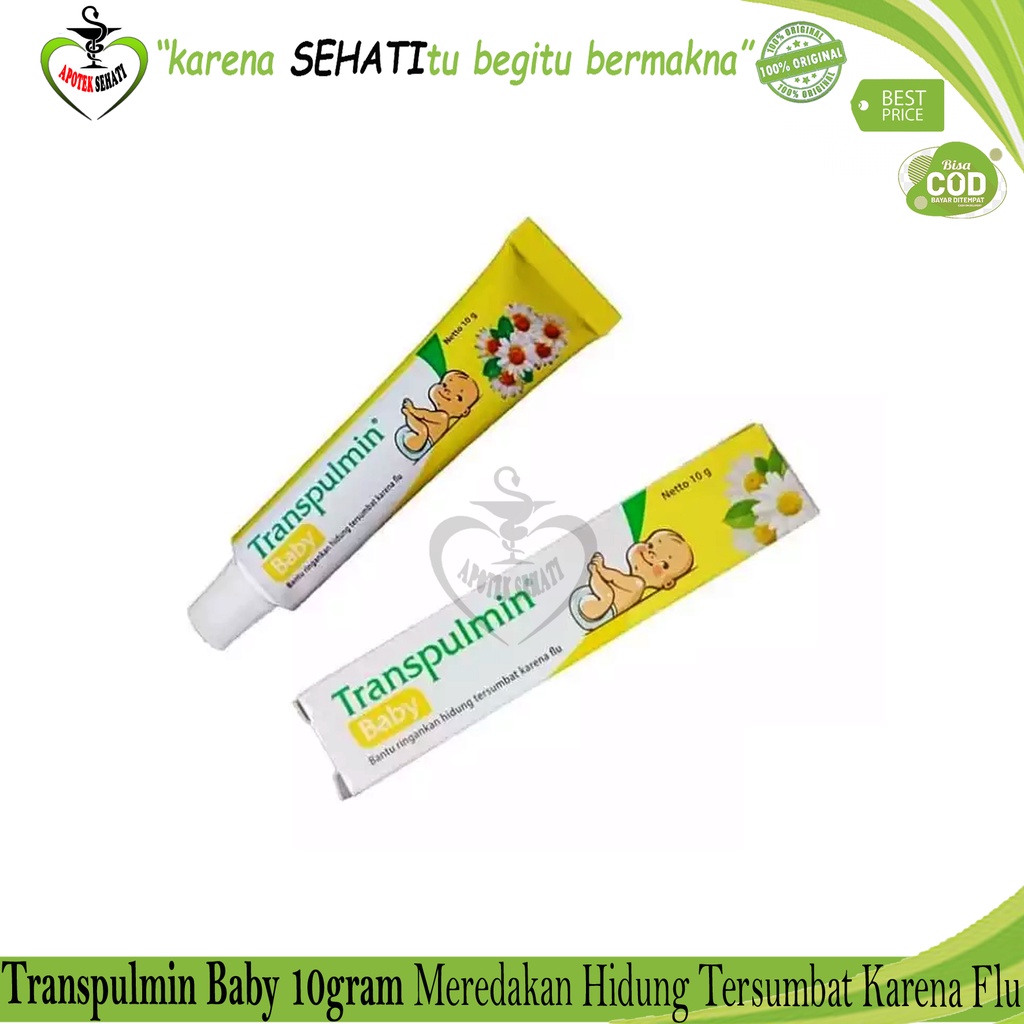 Transpulmin Baby 10 gram Balsem Bayi Meredakan Pilek Hidung Tersumbat