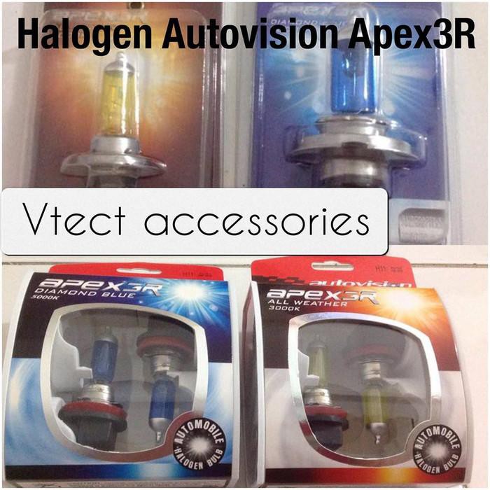 halogen autovision H11 & HB3 100 watt 3000k & 5000k