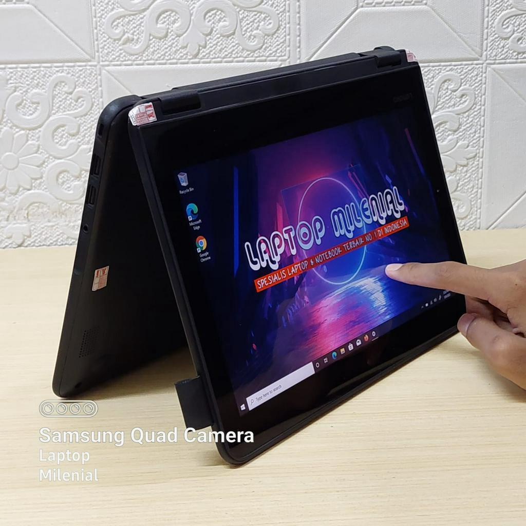 Laptop 2 in 1 Lenovo Yoga 300e Intel Celeron N3450 4GB 128GB 11&quot; Touchscreen Win 10 Siap Pakai