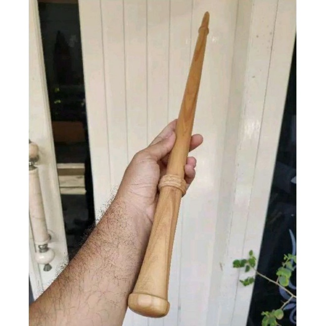 Tongkat komando kayu cendana jawa wangi alami