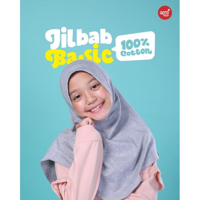 SIZE XL JILBAB AFRAKIDS dan SABINFATIN (AFRAKIDS NEW) ORIGINAL BASIC 23 WARNA