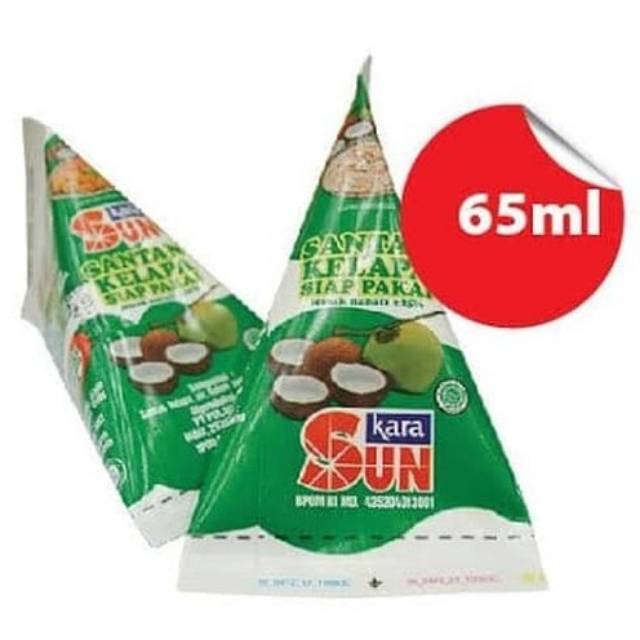 Kara Sun - 65ml Kerucut / Sun Kara Santan Kelapa Krucut Kerucut 65ml