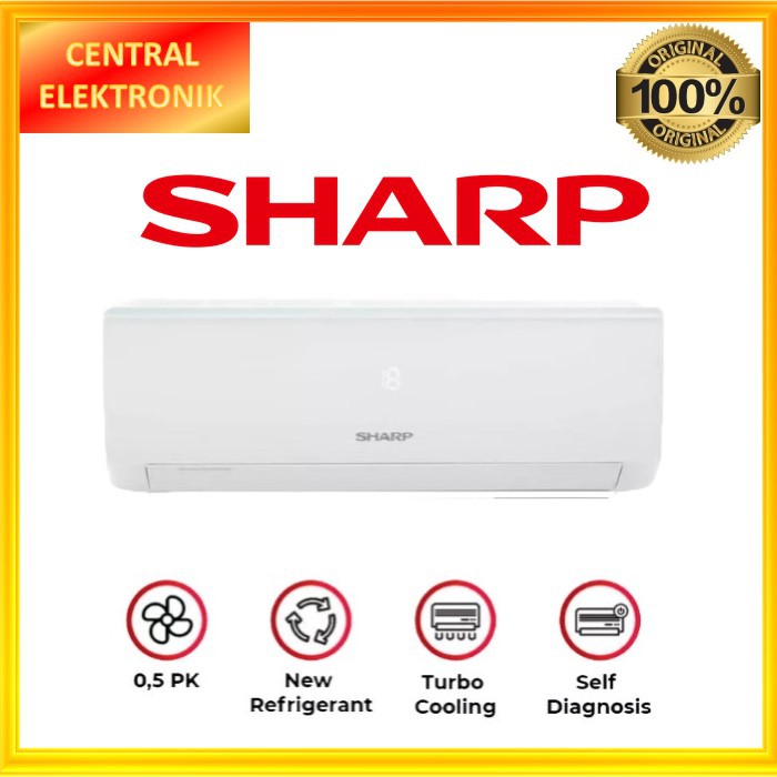 Ac Sharp Ah A5ucy 5ucy 1 2pk 1 2 Pk Plus Pasang Depok Shopee Indonesia 