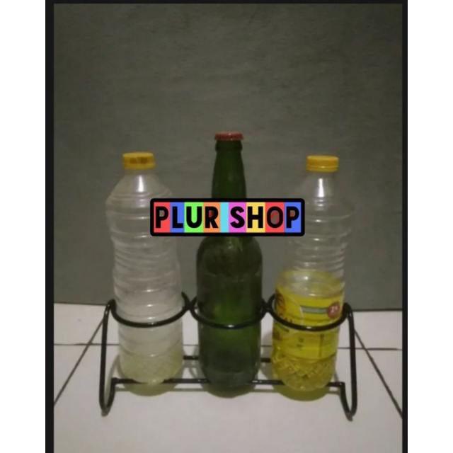 Rak botol dapur 3in1,rak botol kecap,saus,minyak 1L