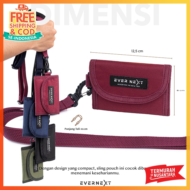 Tas Leher Tas Kalung Dompet Kartu Atm Hanging Card Holder Tas Gantung Leher