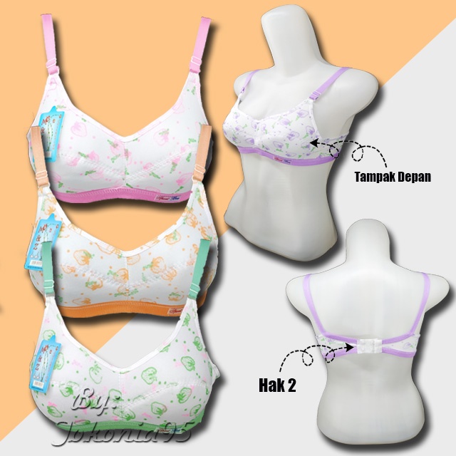 Sport Bra Remaja ABG - Bra Ukuran 32 34 36 38- Miniset BusaTipis Motif Printing