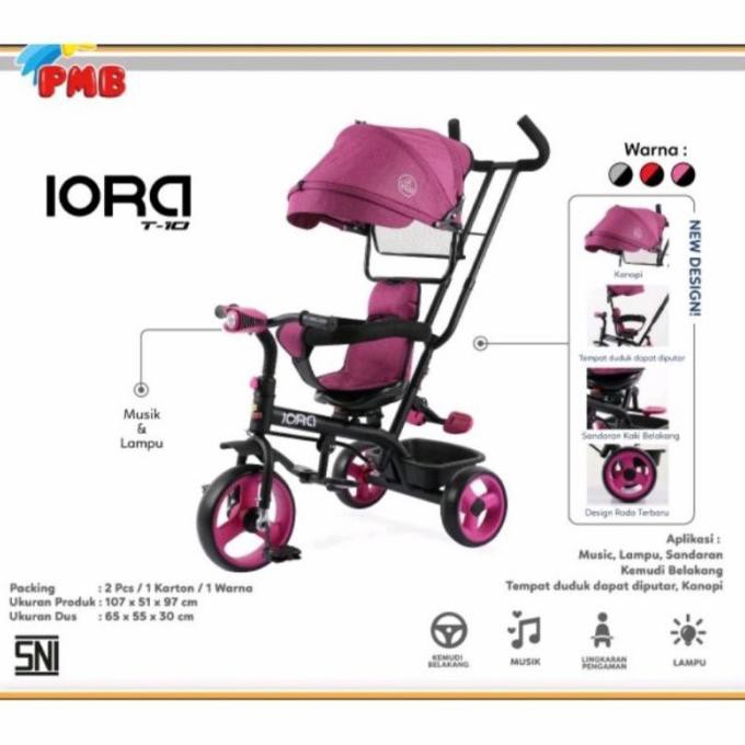 sepeda roda tiga iora t10