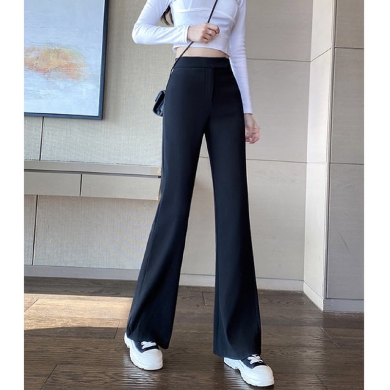 [CLEARANCE SALE] HIGHWAIST CULLOTE WANITA  BOOTCUT PANTS CELANA PANJANG HIGH WAIST MX870