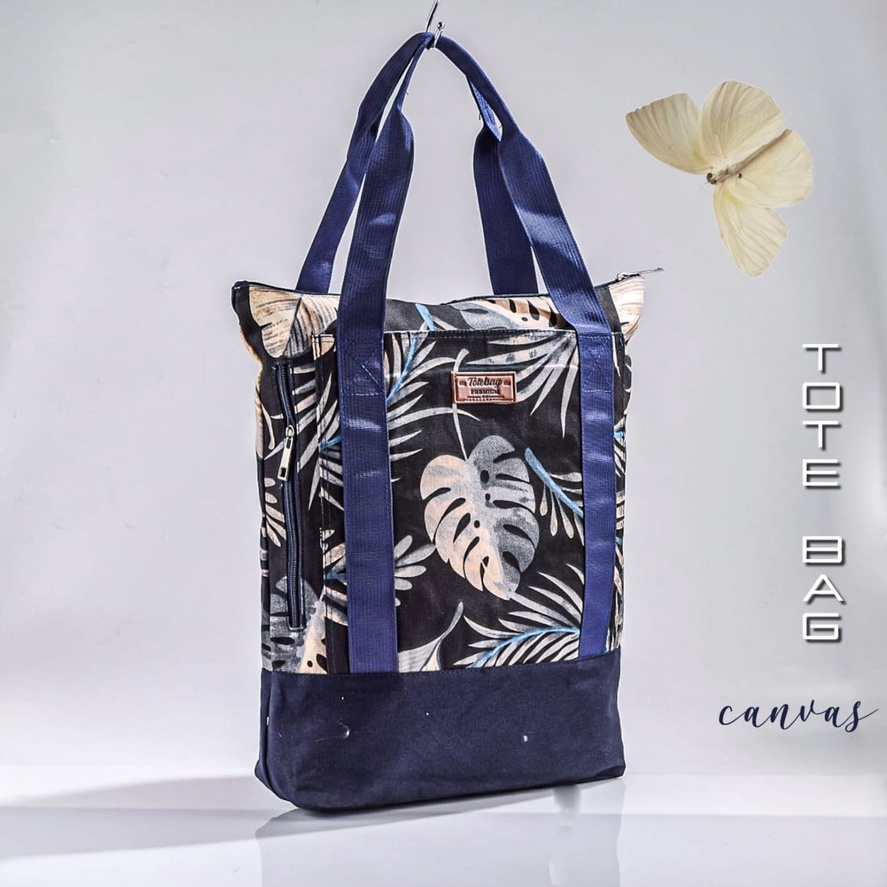 TOTEBAG WANITA/TAS TOTE BAG LAPTOP WANITA 14 INC BISA BUAT KULIAH &amp; TAS SELEMPANG LAPTOP BISA CUSTOM