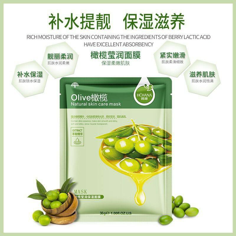 Hchana / Rorec Masker / Skincare Sheet Mask / Masker Wajah / Facial Mask / Hchana Mask