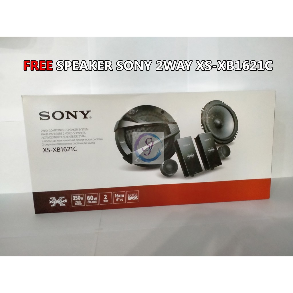 POWER SONY MONOBLOCK XM-GS100 FREE SPEAKER 2WAY SONY XS-XB1621C