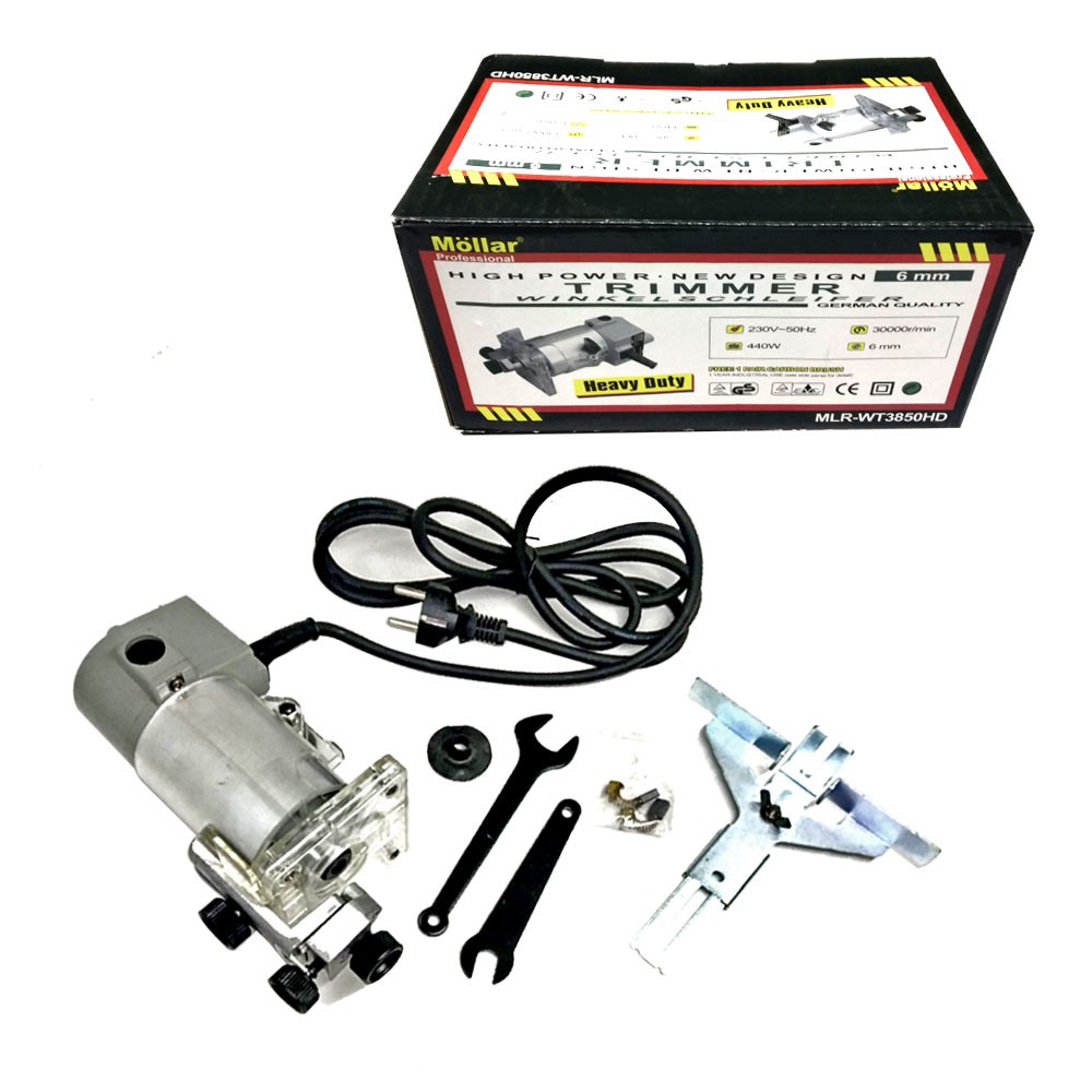 MOLLAR WT3850 Mesin Profil Trimmer Router Kayu 440 Watt
