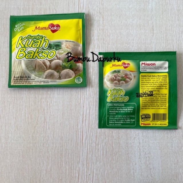 (12 sachet = 1 renceng) MamaSuka Bumbu Kuah Bakso 8gr / Bumbu Sop 5gr