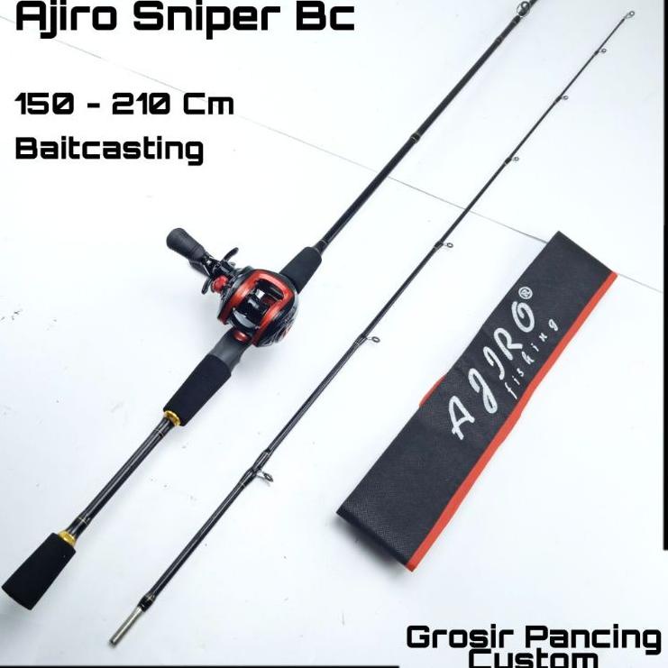 Top Produk.. satu set joran pancing spinning bc casting baitcasting fiber solid medium kuat murah ka