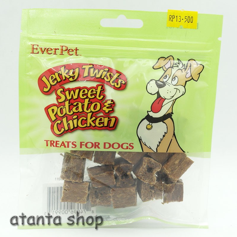 EverPet Sweet Potato & chicken medium cube / snack cemilan anjing