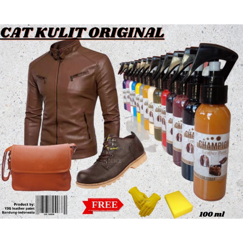 cat jaket kulit,warna tan isi 100 ml,cat sepatu kulit,cat tas kulit,cat soffa kulit