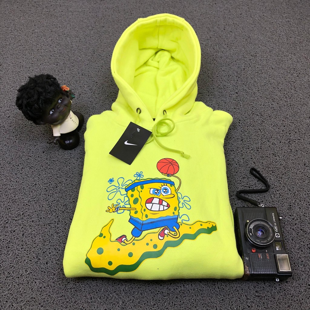 JAKET SWEATER HOODIE NIKE KYRIE X SPONGEBOB KUNING PREMIUM AUTHETNIC TERLARIS TERMURAH FREE STICKER