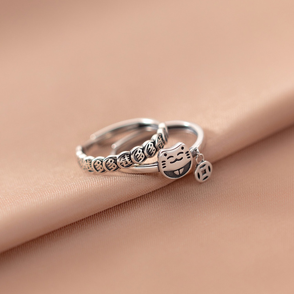 Perhiasan Cincin Jari Telunjuk Model Terbuka Aksen Mutiara Gaya Korea Untuk Wanita