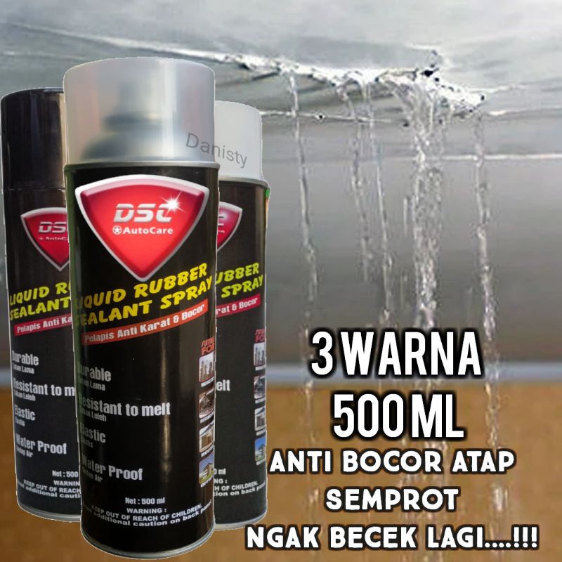 spray ajaib Anti bocor atap semprot/Waterproof spray warna bening dsc rubber sealant/aquarium/atap r