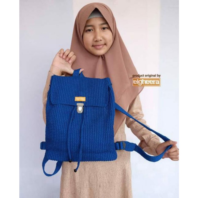 [HUSNA COLLECTION] TAS GENDONG POLOS / TAS RAJUT GENDONG / TAS POLOS