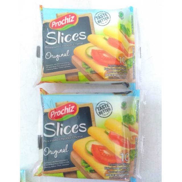 

Keju slice isi 10 lembar Merk Prochiz