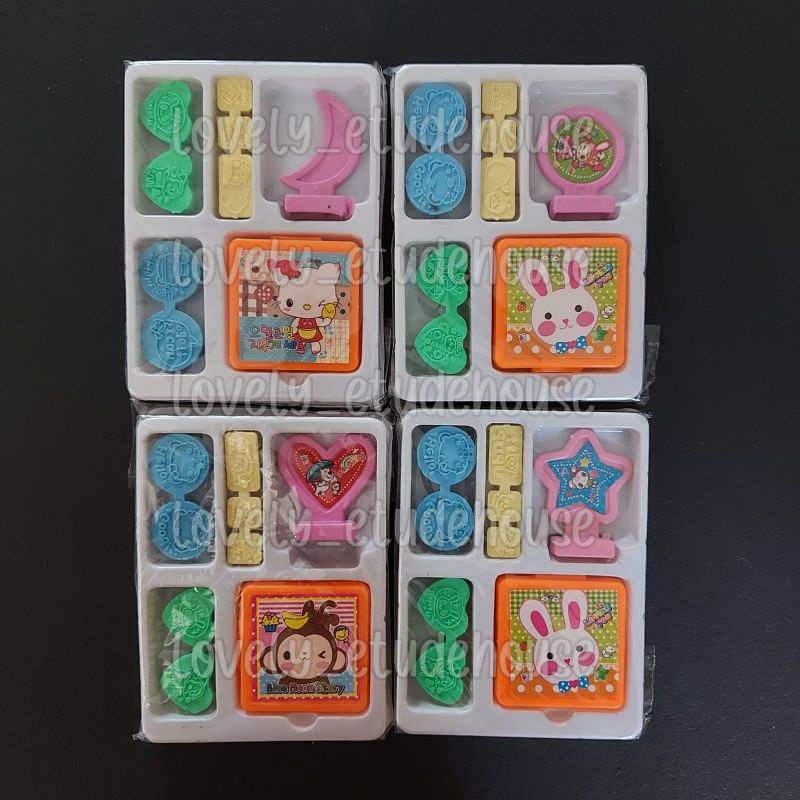 Mainan stempel anak karakter bongkar pasang | mainan edukasi anak cap stamp | mainan anak stempel ka
