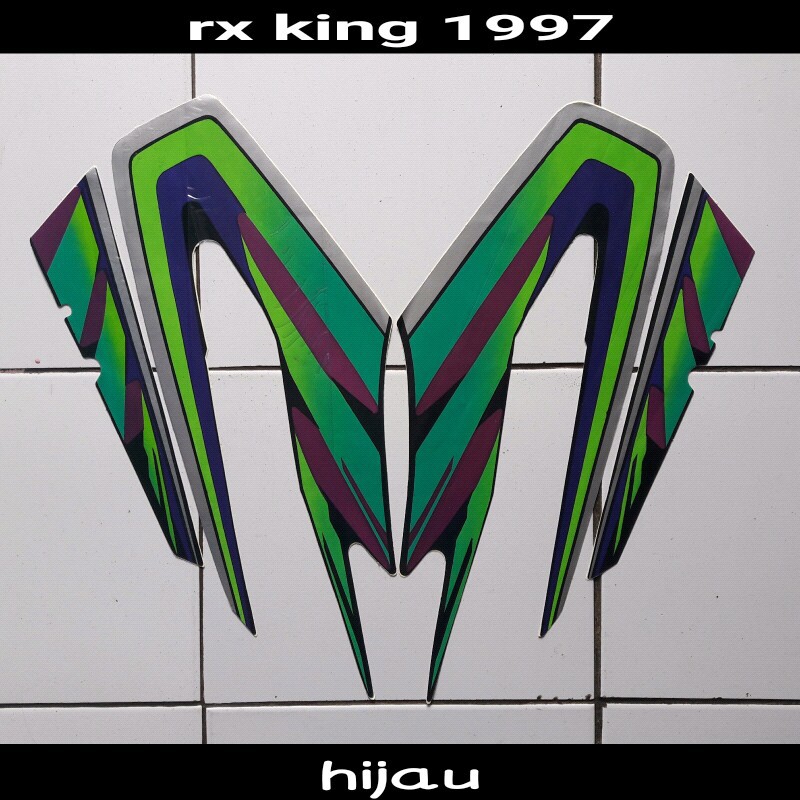 stiker motor rx king 1997 hijau
