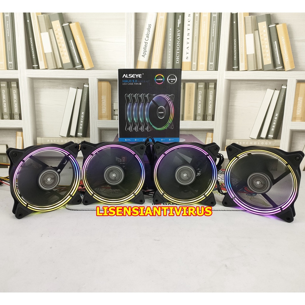 Alseye 4 in 1 Kit Fan HALO 5.0 RGB Inluce Module Controller and Remote