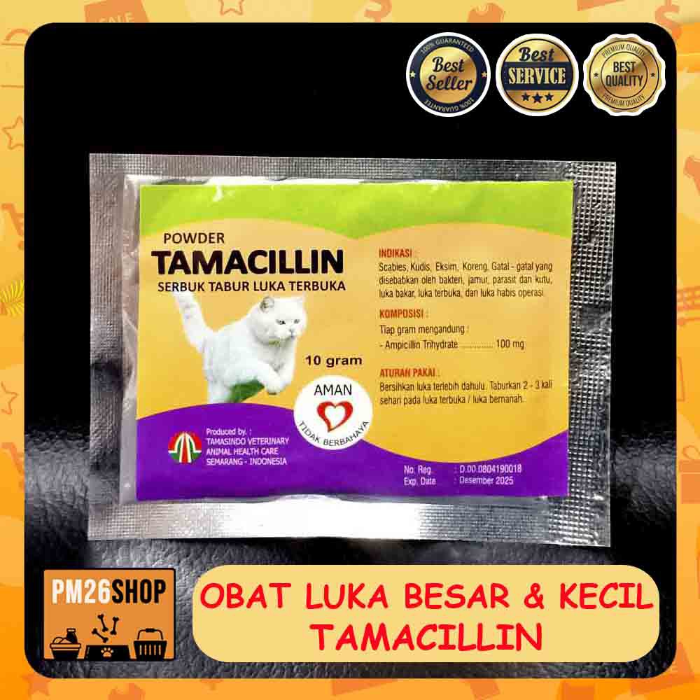 Obat Luka Terbuka dan Kecil Serbuk Tamacillin untuk Anjing Kucing