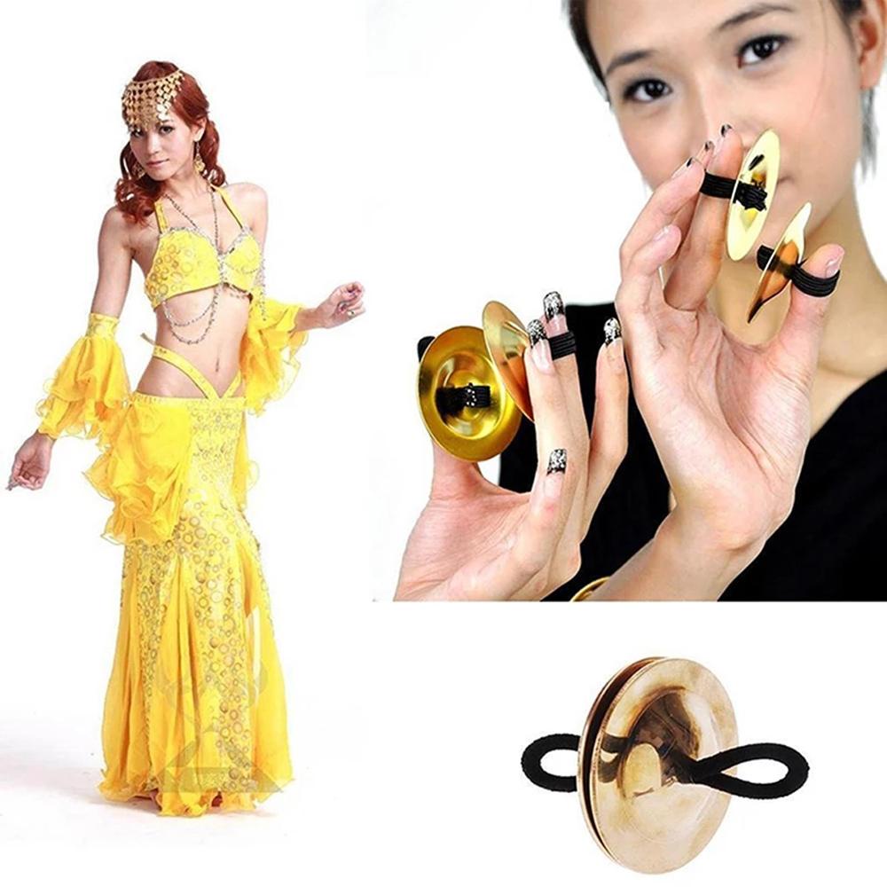 [Elegan] Simbal Jari Edukasi Dini Alat Instrumen Wanita Profesional Metal Belly Dance Zills Copper Simbal