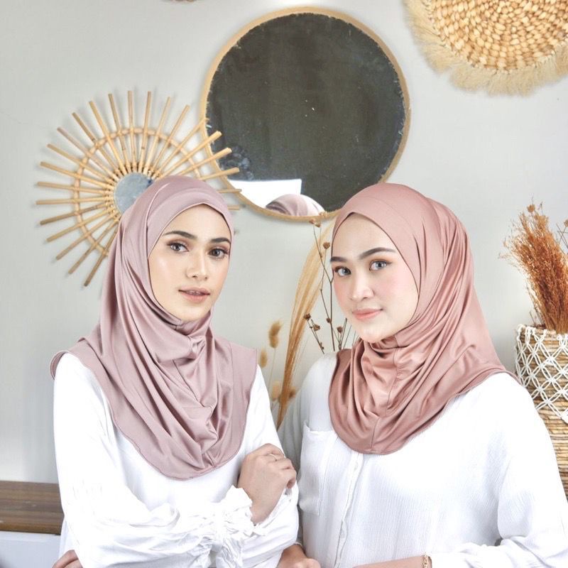 [COD] HIJAB PREMIUM BERGO DAILY SPORT PANJANG TANPA PED JAHIT TEPI