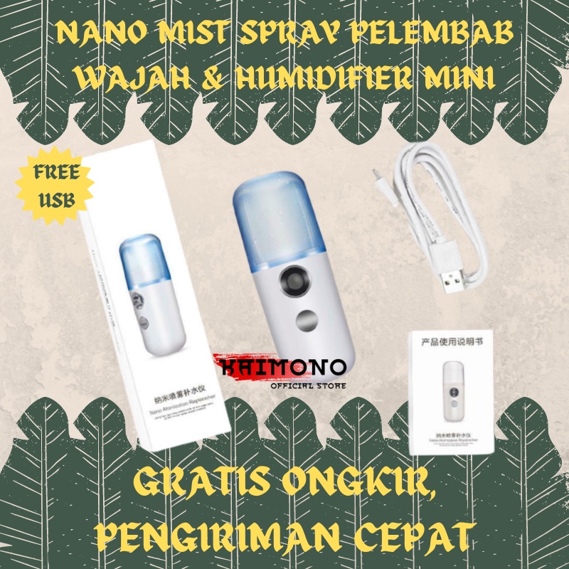 Spray Wajah Viral Tiktok Muka Glowing Moisturizing Murah Nano Mini Gratis Ongkir Cod Ori 100% Asli M