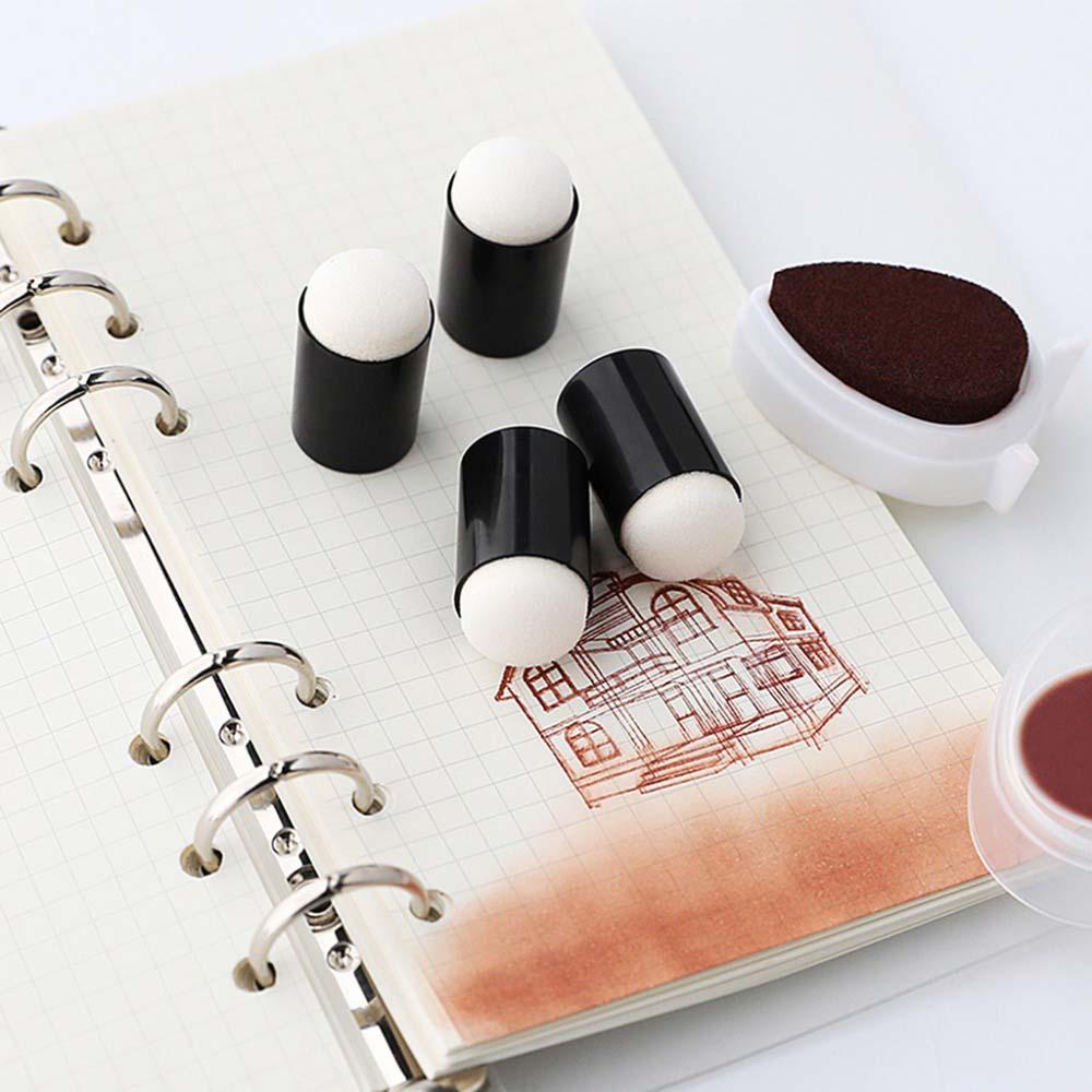 Lanfy Spons Lukis 10pcs/set Kerajinan Menggambar Daubers Paint Inking Painting Tool