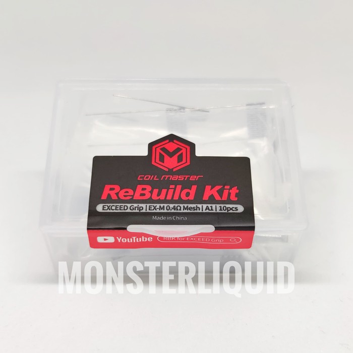 REBUILT KIT RBK EXCEED GRIP 0.4 MESH COIL NI80 AUTHENTIC COIL MASTER