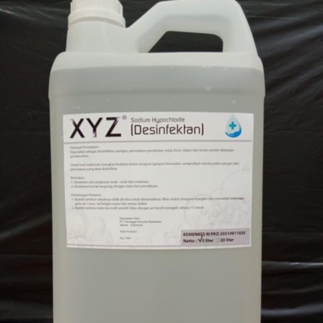 Cairan Disinfektan merk XYZ 5Liter