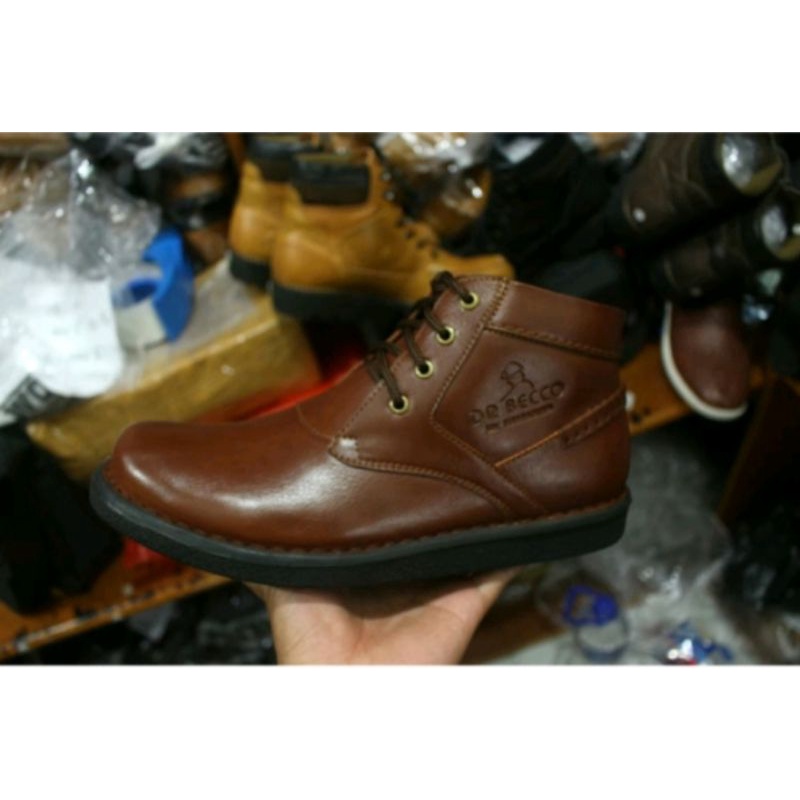 BERKUALITAS SEPATU BOOTS KULIT ASLI ORIGINAL PRIA DR. BECCO BISA DIPAKAI KERJA KANTOR DAN FORMAL