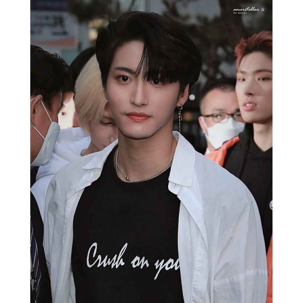 Ateez Seonghwa Crush On You Unisex T Shirt Shopee Indonesia