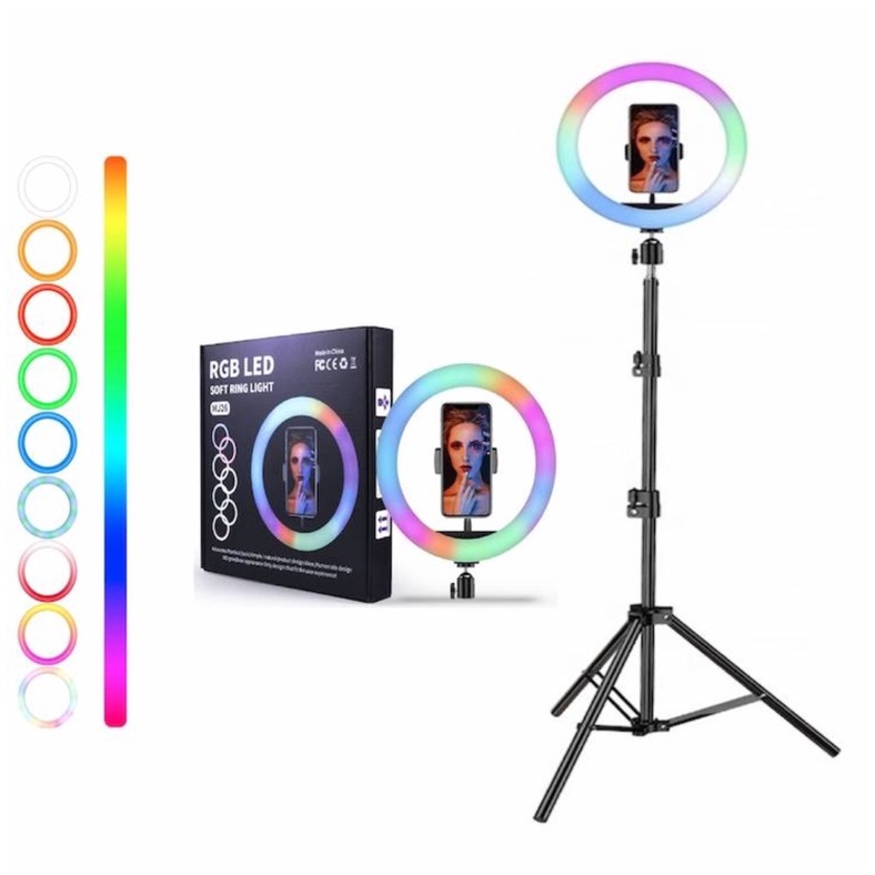 Paket Ringlight RGB 26cm + Tripod 2.1M MK