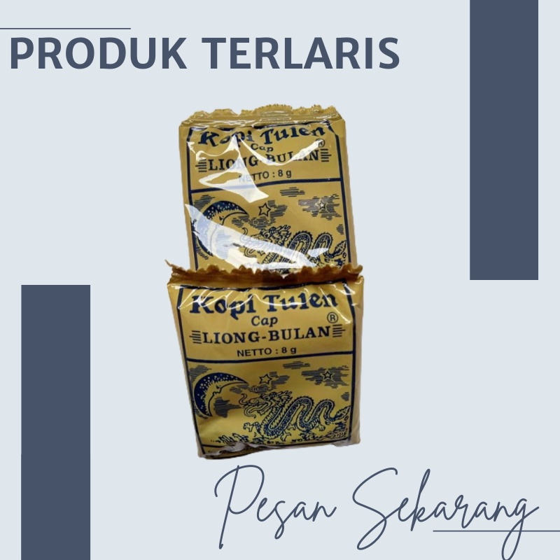 Promo 30 Bungkus Produk Terlaris 8 Gram Kopi liong bulan Tanpa Gula