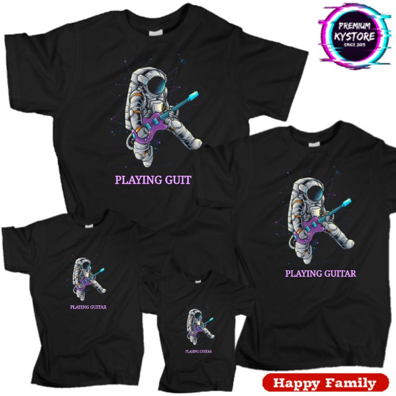 Kaos distro Astronot Cotton Combad 30s Edisi Famili - S,M,L,XL,XXL