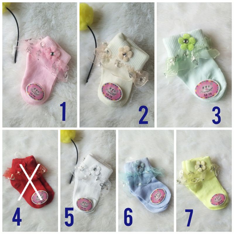 Kaos Kaki Renda Anak/Kaos Kaki Renda Bayi