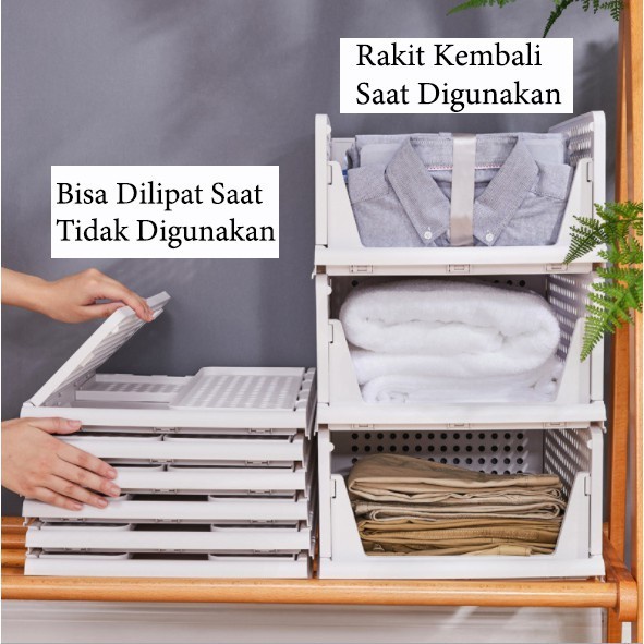 Trend-Rak Laci Lipat Geser Storage Multifungsi Tempat Penyimpanan Serbaguna