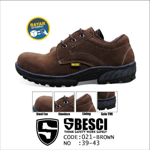 SEPATU SAFETY SEMI BOOTS TYPE 021 PRIA TYPE LOW BOOT SAVETY BUT