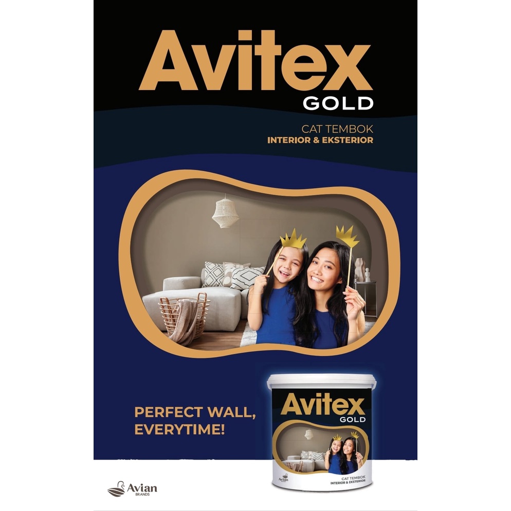 AVITEX GOLD CAT TEMBOK INTERIOR &amp; EXTERIOR 5 KG AVIAN