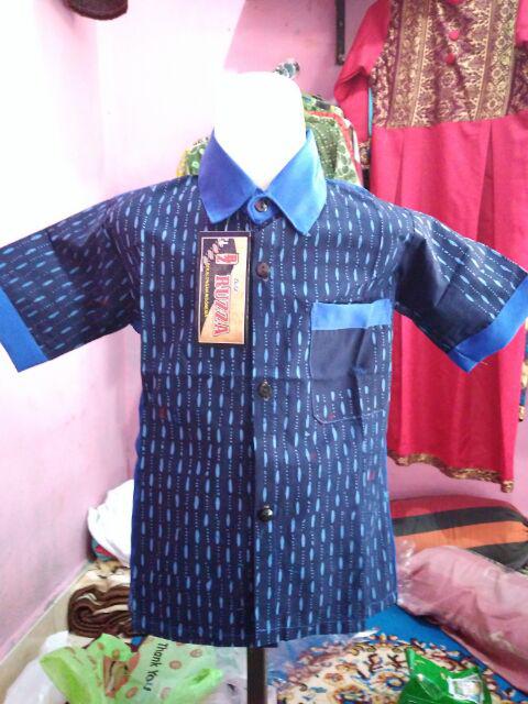 Ruzza Grosir Batik Kemeja Anak Ukuran 0-5 Tahun Hem Random (min 5pcs) Murah