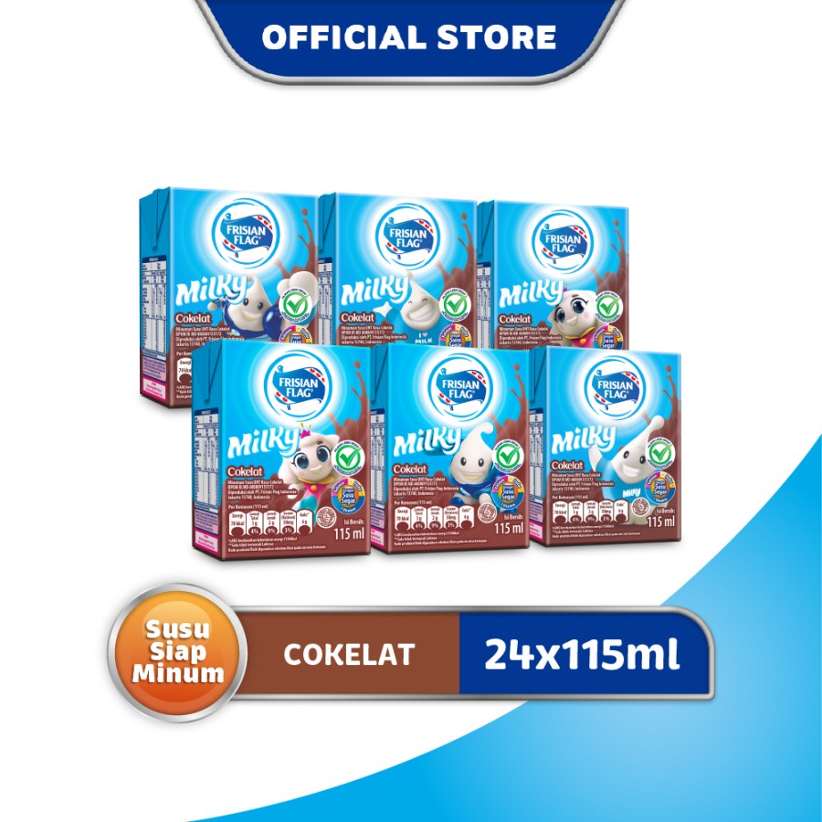 

Frisian Flag Milky Zuzhu Susu UHT Chocolate Multipack (6x115ml)